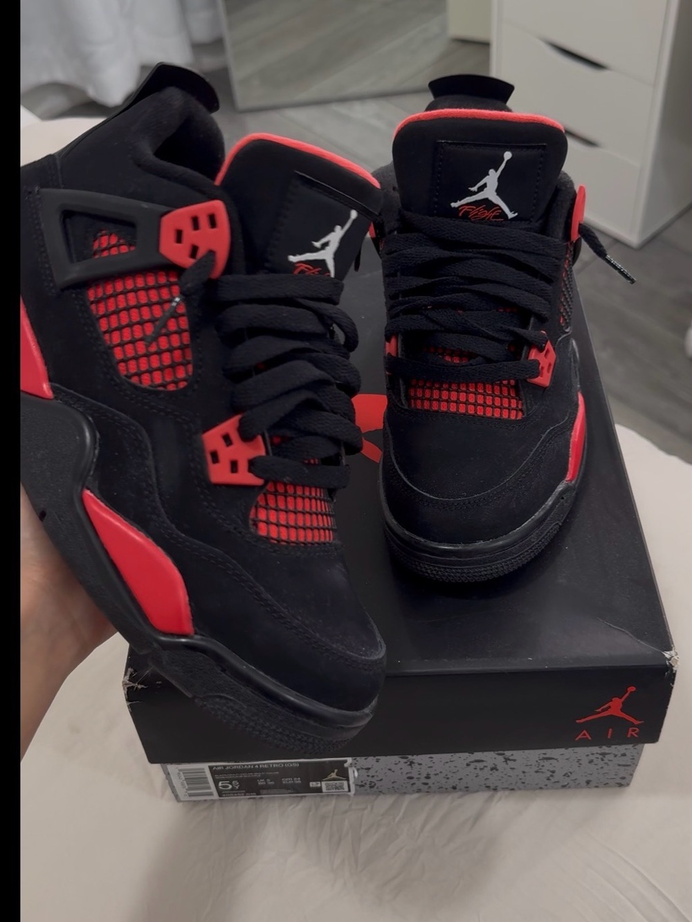 Red thunder Jordan 4 GS